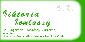 viktoria komlossy business card