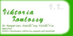 viktoria komlossy business card